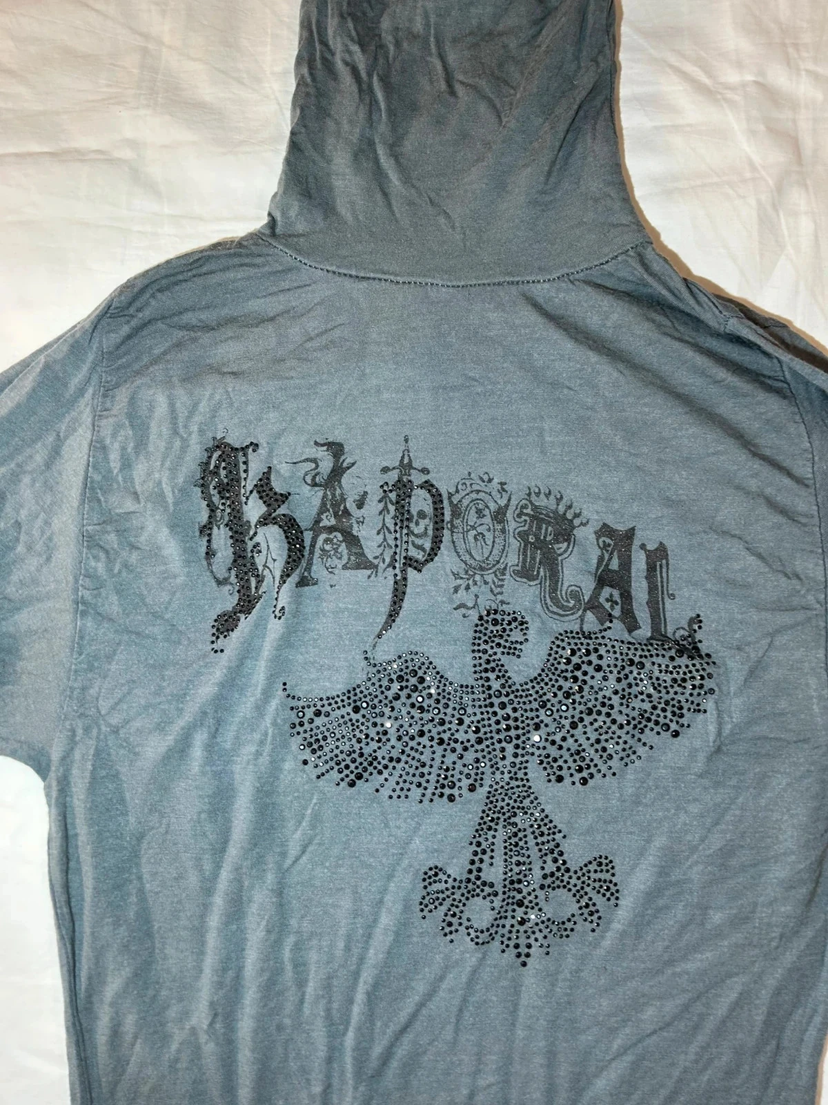 Sudadera gris Kaporal con cuello vuelto de lana – photo 3